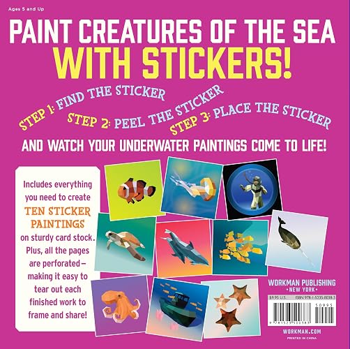 Paint by Sticker Kids (Official): Under the Sea: Create 10 Pictures One Sticker at a Time!