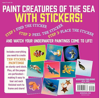 Paint by Sticker Kids (Official): Under the Sea: Create 10 Pictures One Sticker at a Time!