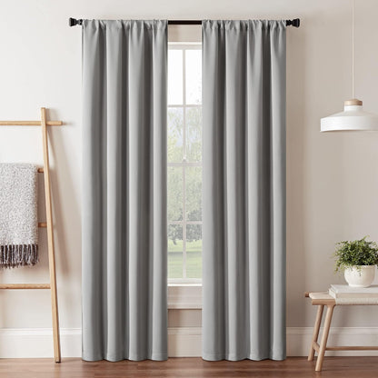 Eclipse Darrell Panel de Cortina Blackout con Bolsillo para Barra - 94An x 213.4Al cm (1 Paneles) - Gris