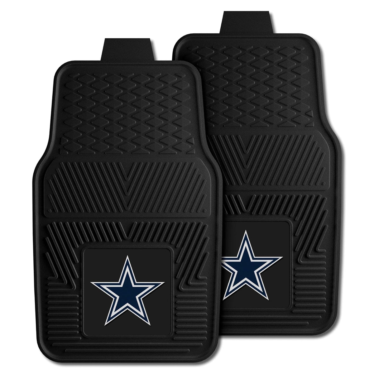 Fanmats NFL Dallas Cowboys Vinyl Heavy Duty Car Mat,Set of two.
