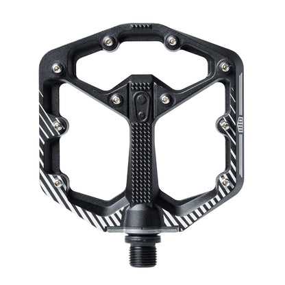 Crankbrothers Stamp Pedales Planos para Bicicleta – Tamaño específico, Ligero, versátil y Duradero - Sello 7 - Negro - - CH