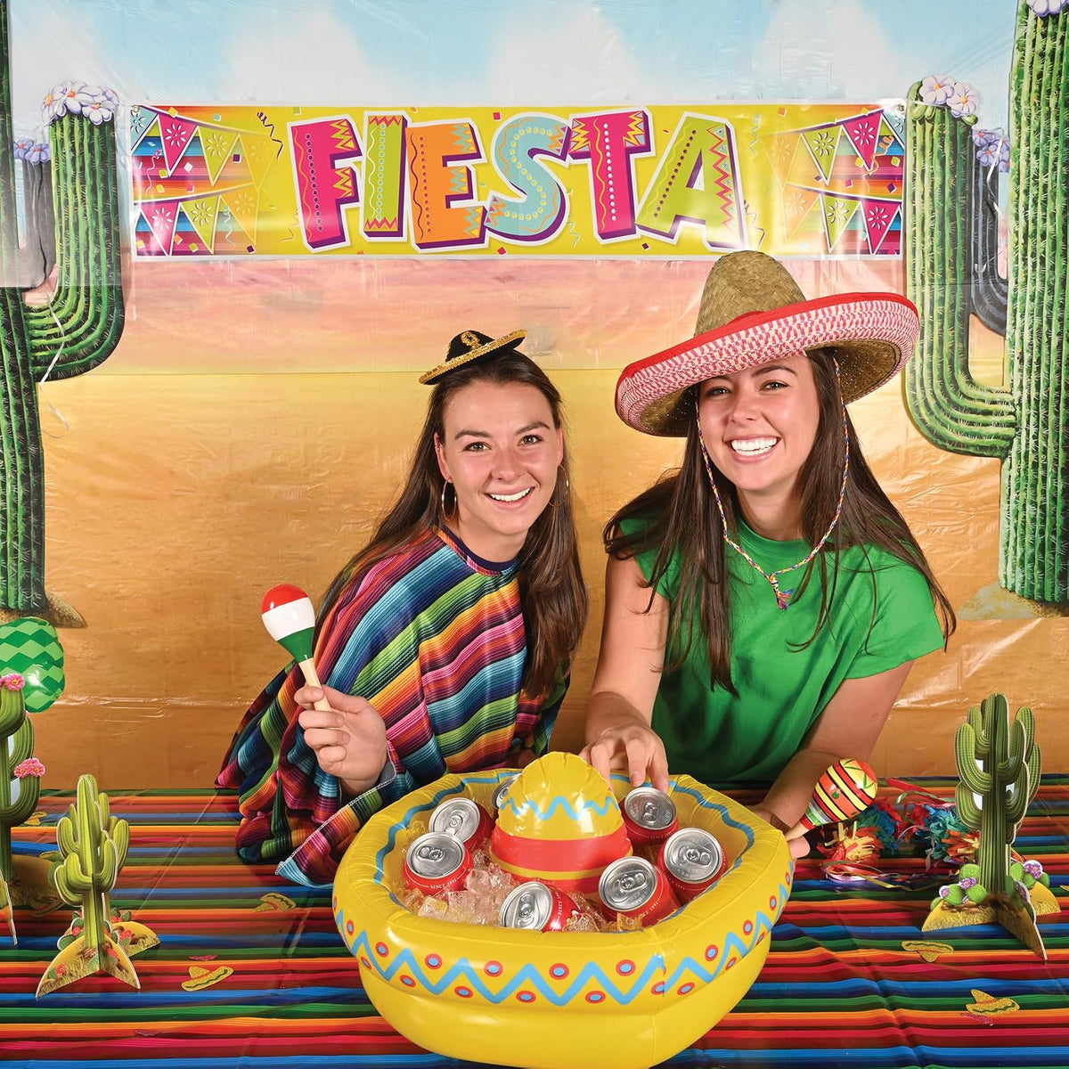Beistle - Telones de fondo de pared de arena del desierto, 4 x 30 pies, paquete de 2 – decoración occidental, telón de fondo de fotos, revestimiento de pared fácil de adherir, decoraciones de fiesta occidental, decoraciones de fiesta de vaquero