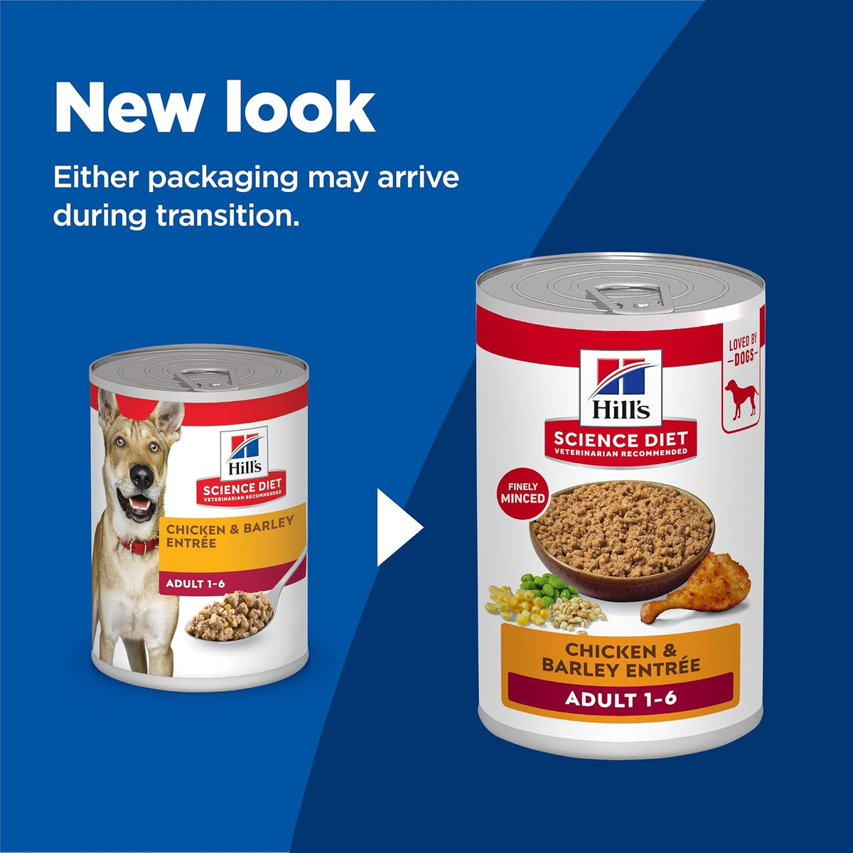Hill's Science Diet Alimento Húmedo para Perro Adulto Pollo 12 Pack 369G | Alimento húmedo Hill's para perro, digestión saludable, sistema inmunológico fuerte, omega-6 y vitamina E