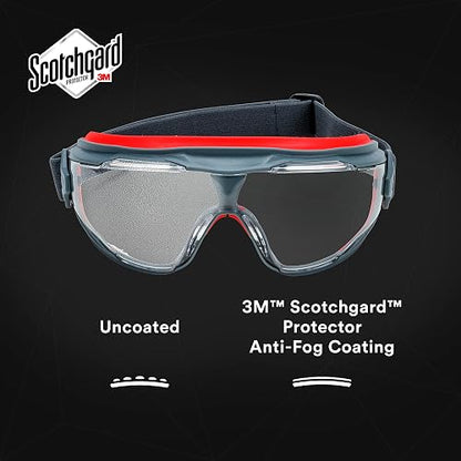 3M GoggleGear 500 Series GG501SGAF, Clear Scotchgard Anti-fog lens