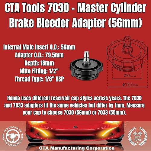 CTA Tools 7030 Master Cylinder Adapter - Honda