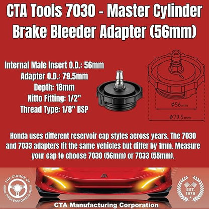 CTA Tools 7030 Master Cylinder Adapter - Honda