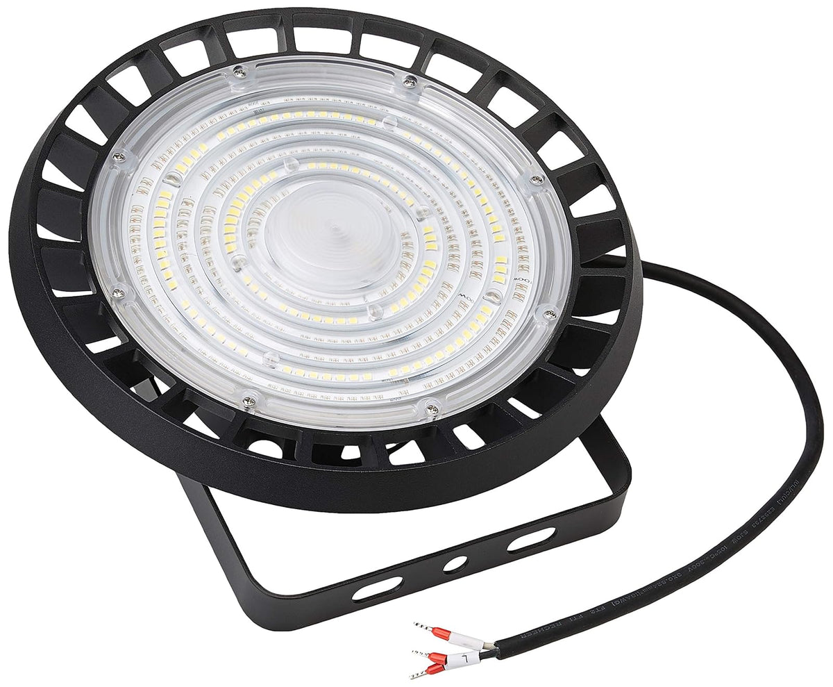 Tecnolite Lámpara Colgante LED, Iluminación Industrial de Acero, Luz Colgante de Techo Industrial, Color Negro, 100 W, Luz de Día 6 500 k, 100 - 270 V,