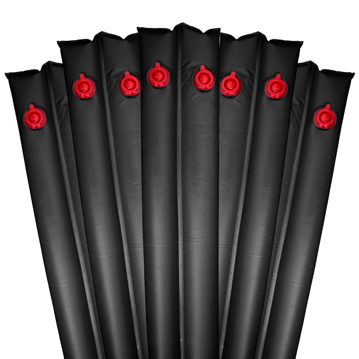 Pool Mate Bolsas de Agua para Cubierta de Piscina, Doble Cámara, Calibre 20 - 8-Feet - Extra Heavy-Duty 20 Gauge - 5-Pack - Negro