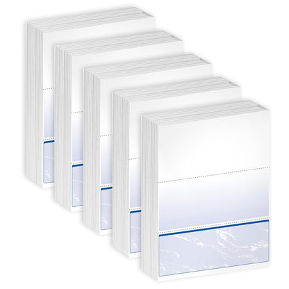 Comprobación de documentos multiusos, Cheque en la parte inferior, Azul, 2500 Sheets
