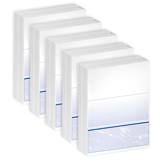 Comprobación de documentos multiusos, Cheque en la parte inferior, Azul, 2500 Sheets
