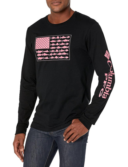 Columbia Camiseta de Manga Larga; Columbia; al Aire Libre; Pesca; Campamento; Senderismo Camiseta para para Hombre