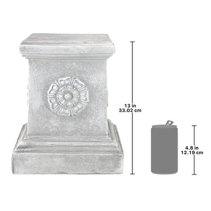 Design Toscano English Rosette Garden Sculptural Plinth - Large