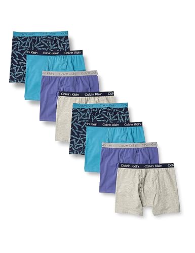 Calvin Klein Calvin Klein Paquete de 8 Calzoncillos Tipo Calzones para niños, Paquete económico Ropa Interior de Hombres para Niños