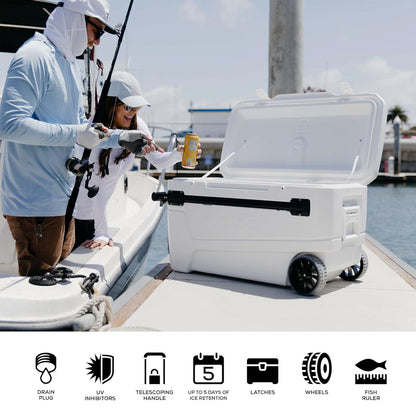 Igloo 45184 Glide Pro, Hielera 110, 150 latas, blanca