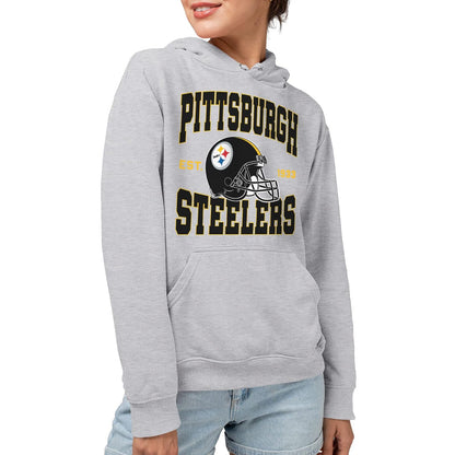 Junk Food Pittsburgh Steelers Team Helmet - Sudadera con Capucha para Adultos Sudadera con Capucha Unisex Adulto