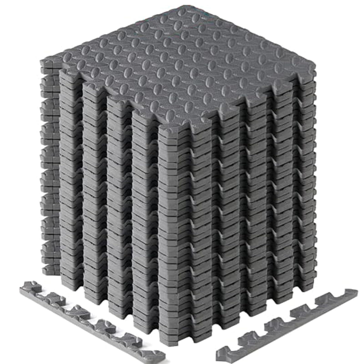 Yes4All Tapete de Ejercicio EVA para Gimnasio en Casa - Gris - 12 pies cuadrados - 36 piezas