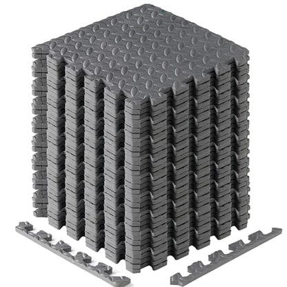 Yes4All Tapete de Ejercicio EVA para Gimnasio en Casa - Gris - 12 pies cuadrados - 36 piezas