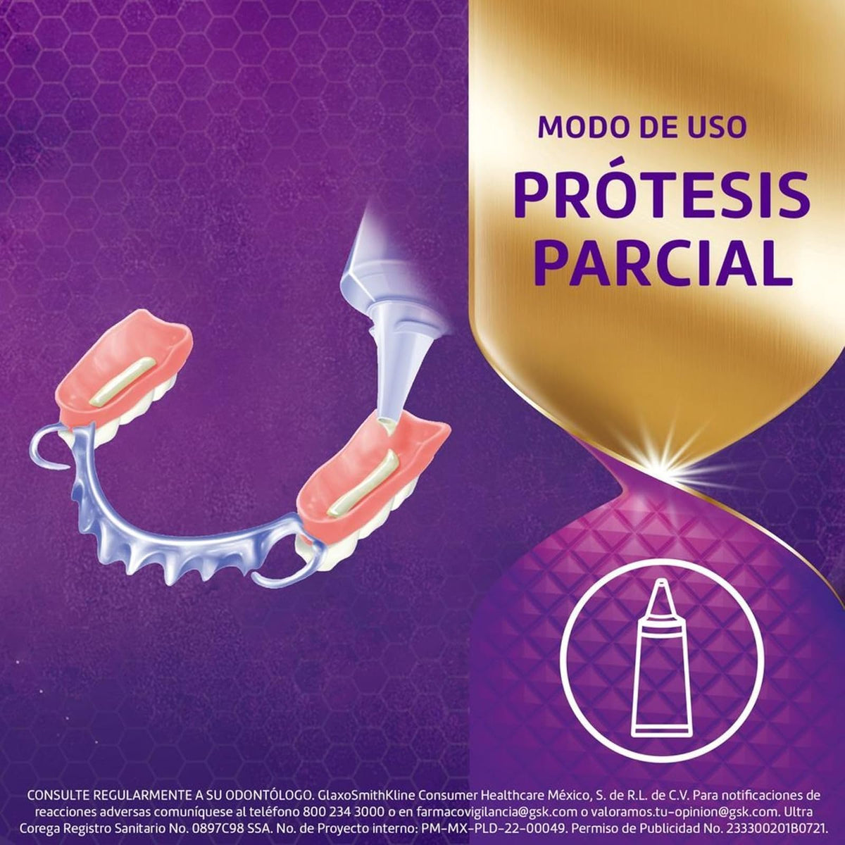 Corega Ultra Max Fijación y Sellado Crema Adhesiva para Prótesis Dentales, Sin Sabor, 70g
