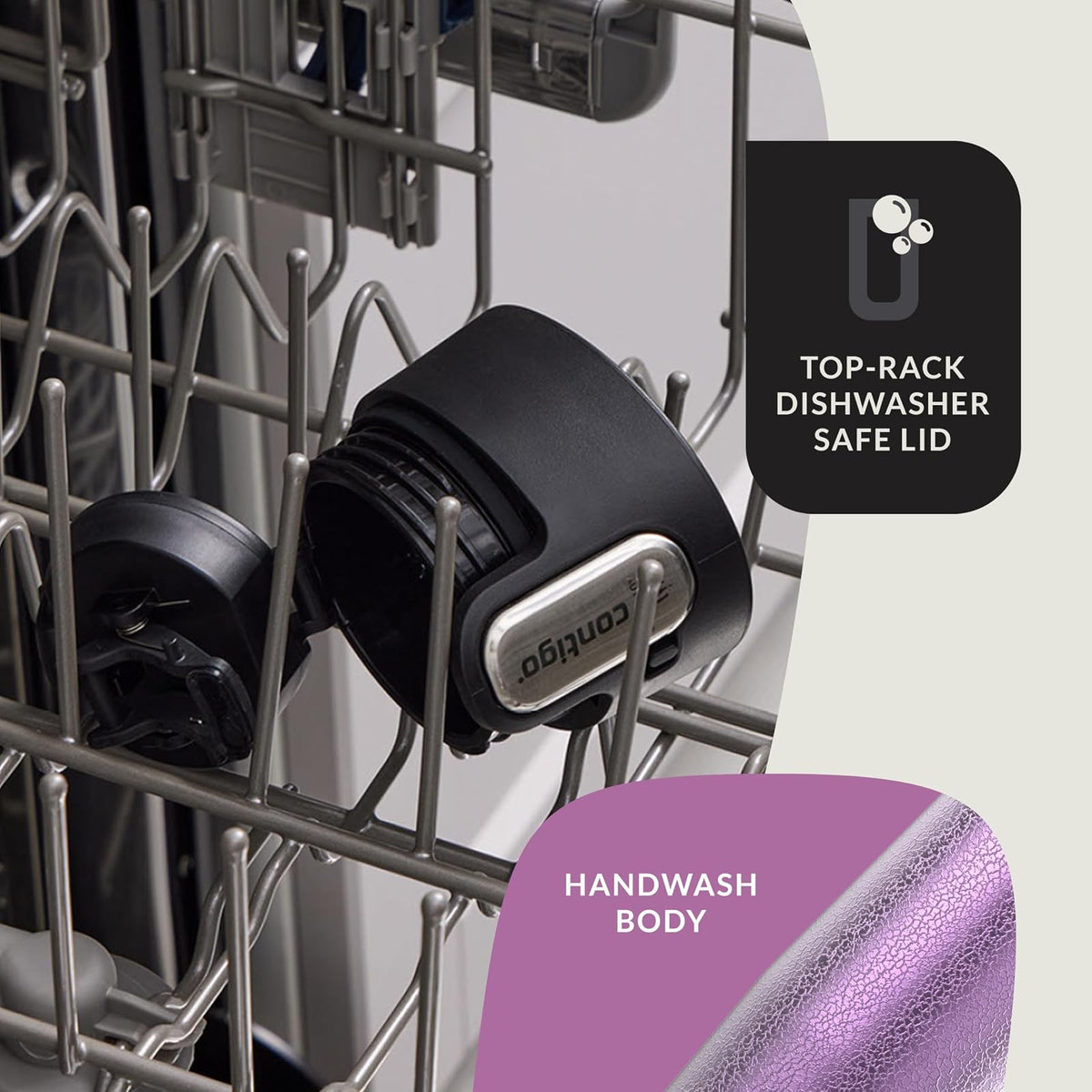 Contigo AUTOSEAL West Loop - Taza de viaje de acero inoxidable aislada al aspiradora con tapa fácil de limpiar, 20 onzas, paquete de 2