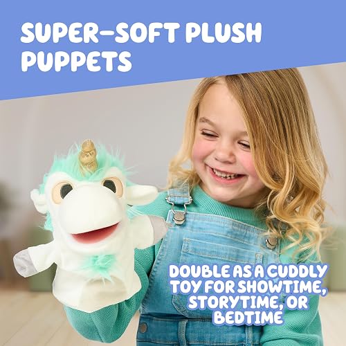 Bluey Paquete de 2 muñecos de Peluche, Unicorse y Bob Bilby, tamaño Perfecto para Adaptarse a Las Manos del niño, Exclusivo de