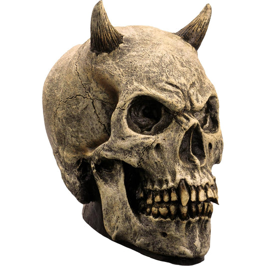 Ghoulish Productions Skull Devil Prop, Artículo Decorativo de Craneo de Diablo, Adorno para Decoración de Halloween de Cabeza de Calaca Ideal para Casa de Terror