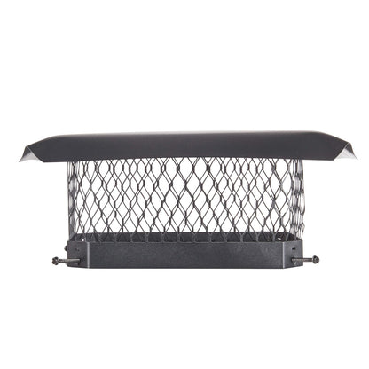 Shelter - Tapa de chimenea atornillada de 22,8 x 33 cm, totalmente montada, acero galvanizado - 9" x 13"