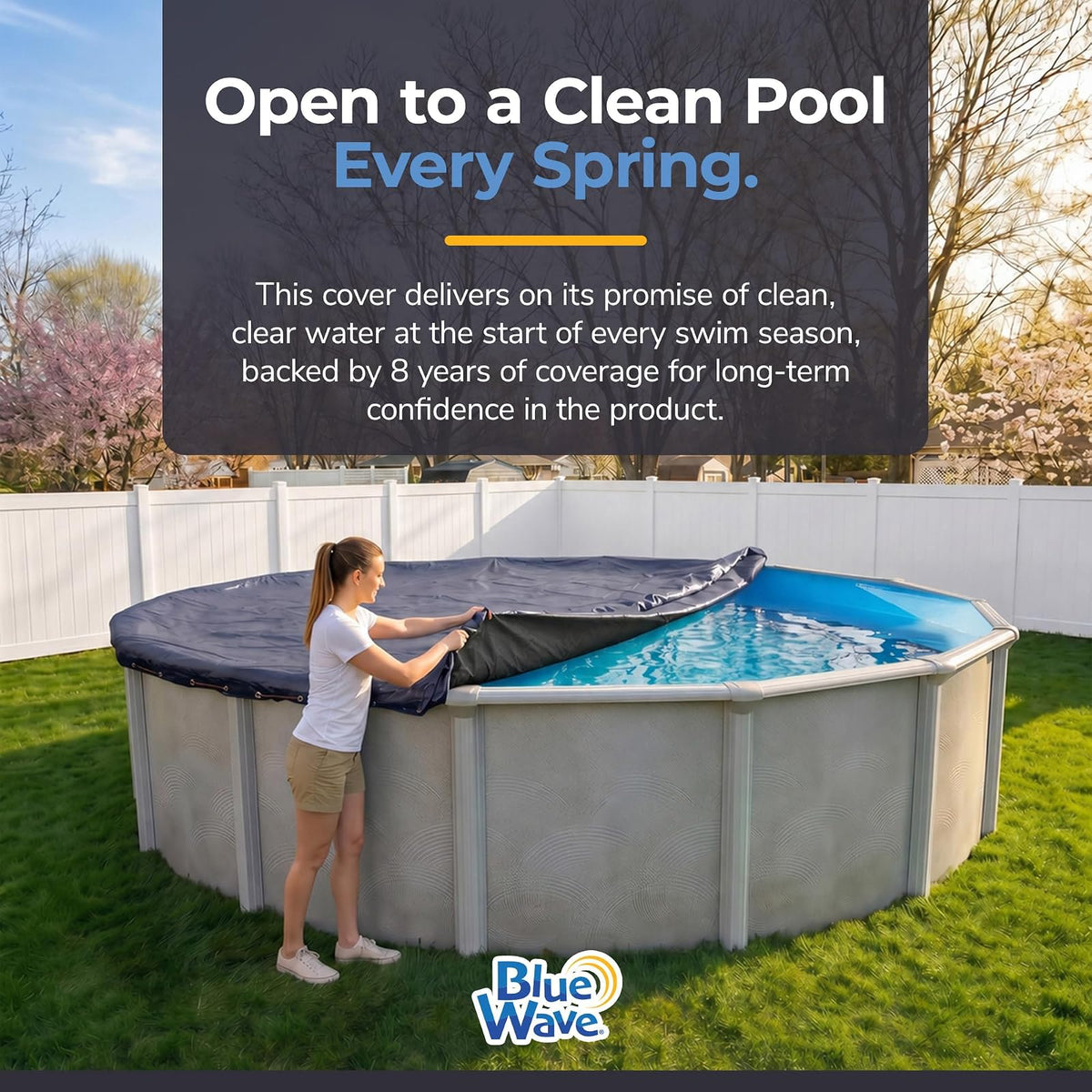 Dirt Defender 8-Year 30-Feet Round Above-Ground Winter Pool Cover
