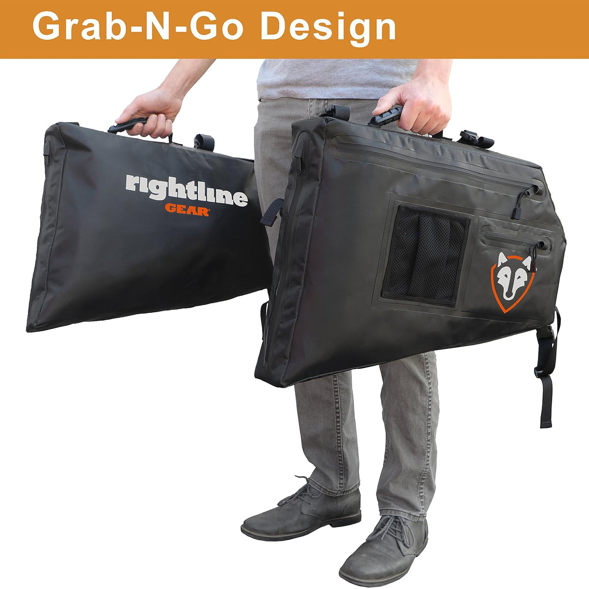 Rightline Gear 100J75-B Bolsa de Almacenamiento Lateral, Negro