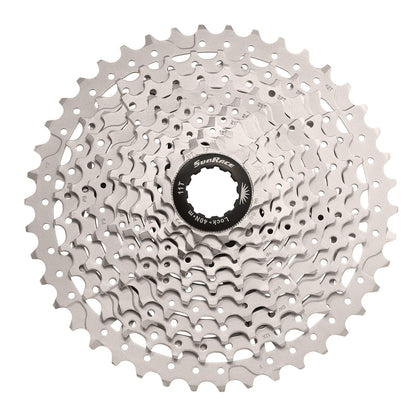 SUNRACE Cassette de Piñones MTB CSMS3 10P 11/42D Metallic Plata Cajita CSMS3.TAY0.XS0.BXB
