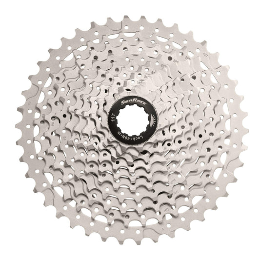 SUNRACE Cassette de Piñones MTB CSMS3 10P 11/42D Metallic Plata Cajita CSMS3.TAY0.XS0.BXB