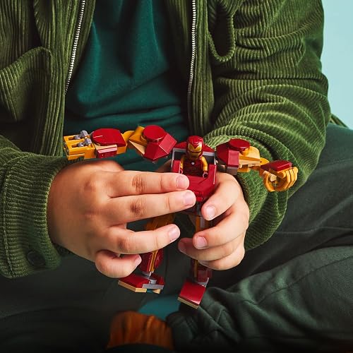 LEGO® Marvel Armadura Robótica de Iron Man vs. Ultrón Juguete de superhéroes construible con Minifiguras, Set de construcción y Juego, Regalo para niños y niñas Desde 6 años 76307