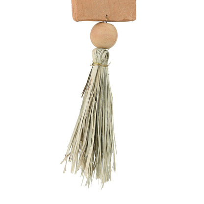 Main + Mesa Terracota y Metal Boho Inspirado en la Pared Decoración Grande, Terracota y Metal, Pequeño
