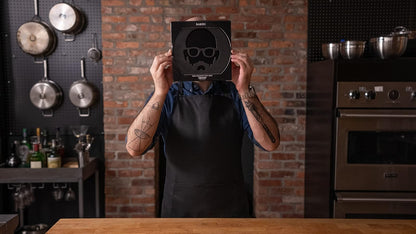 Babish Cookware - Salvamanteles de Hierro Fundido, 8 Pulgadas, Cara preestablecida