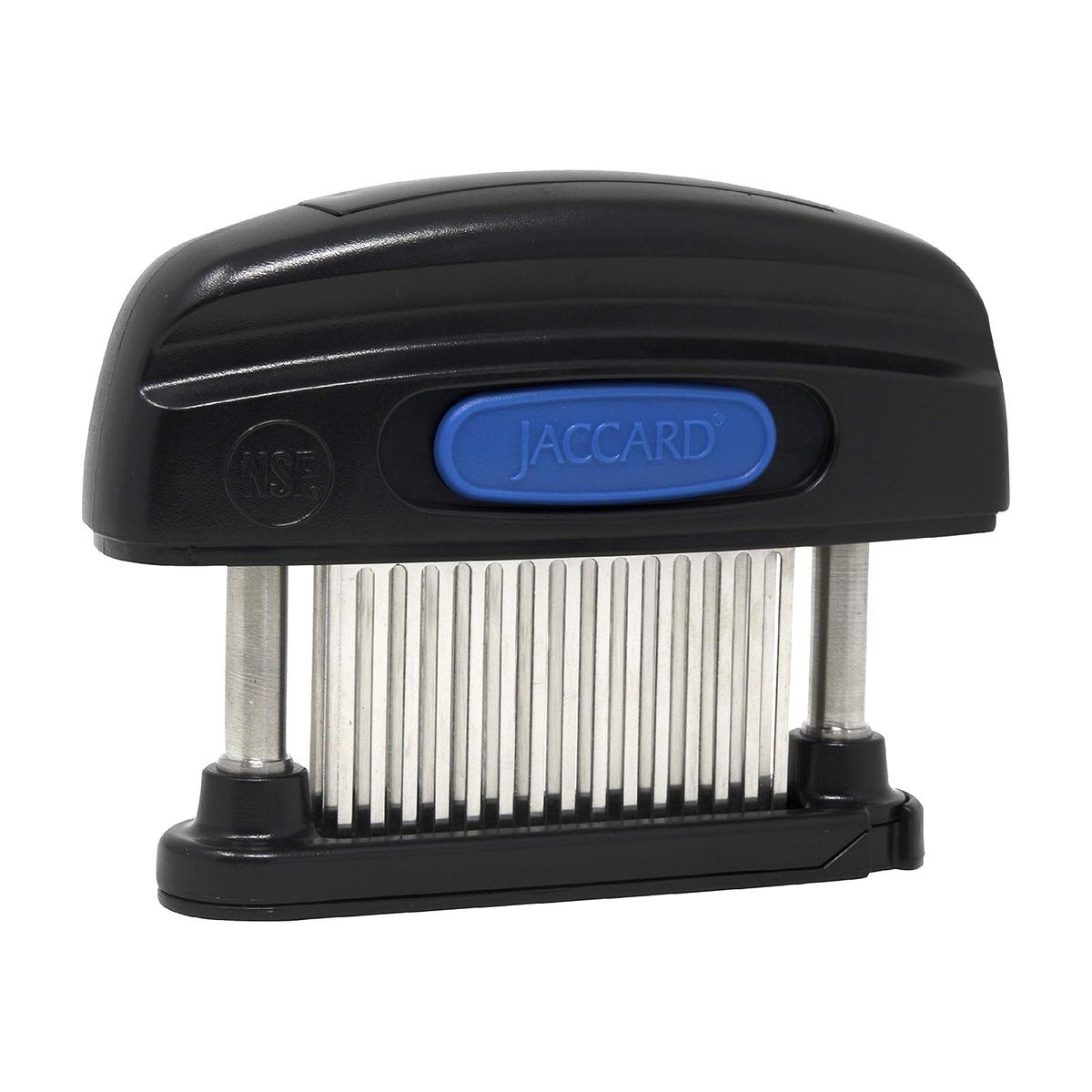 Jaccard Ablandador de carne de 45 hojas, simplemente mejor ablandador de carne, columnas de acero inoxidable/cartucho extraíble, aprobado por NSF, negro