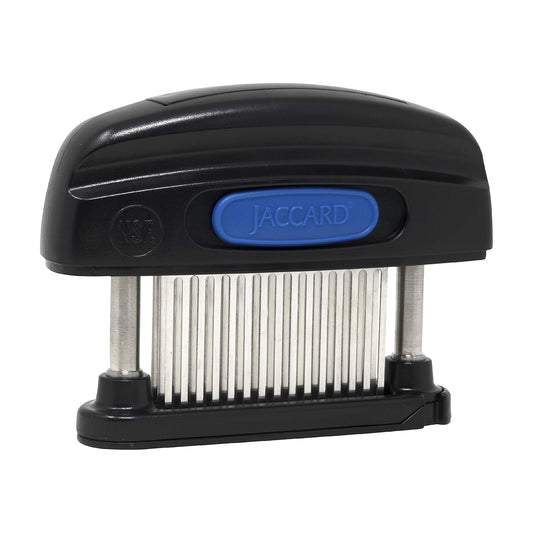 Jaccard Ablandador de carne de 45 hojas, simplemente mejor ablandador de carne, columnas de acero inoxidable/cartucho extraíble, aprobado por NSF, negro