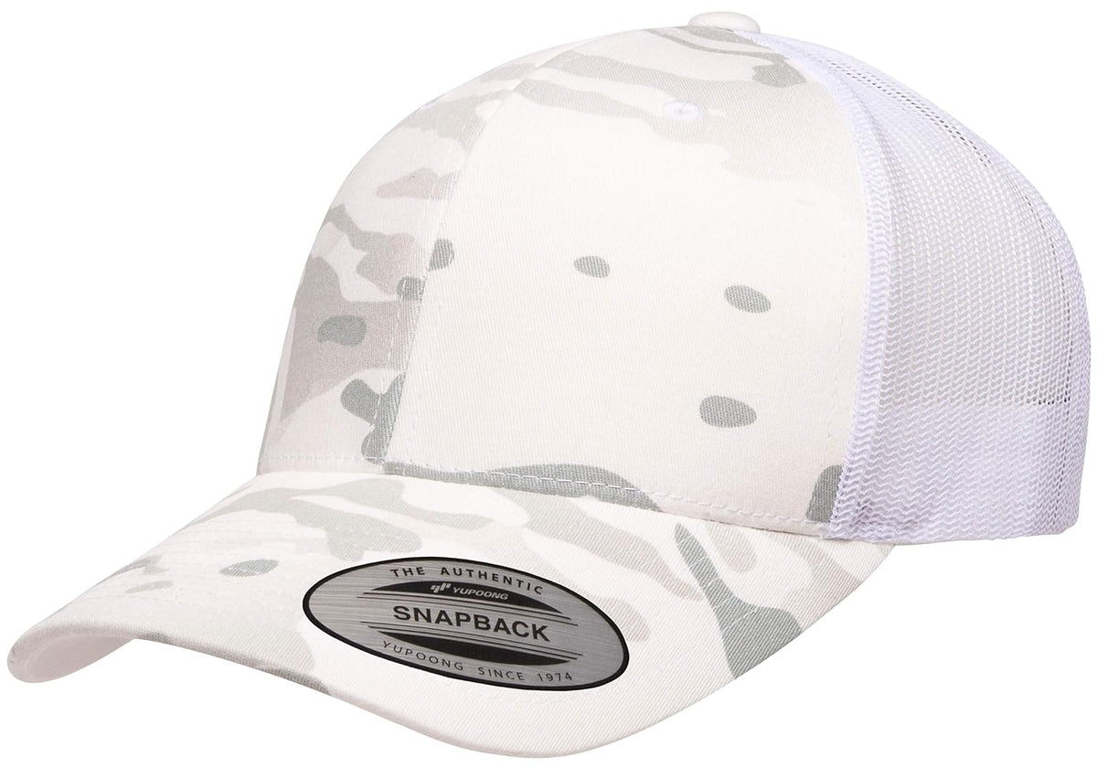 Yupoong Gorra de Camionero - Talla Única - Alpine - Blanco
