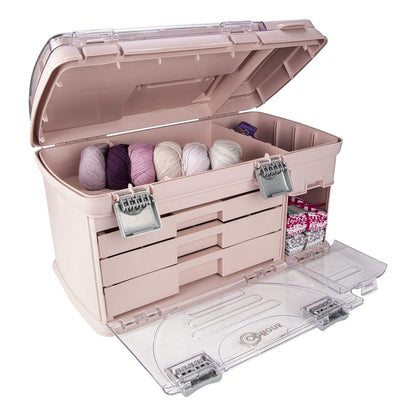 CREATIVE OPTIONS - Sistema grande de organización de tres cajones, con dos compartimentos utilitarios pequeños: almacenamiento de baterías, almacenamiento de joyas, almacenamiento de piezas pequeñas, almacenamiento de manualidades, almacenamiento de costu
