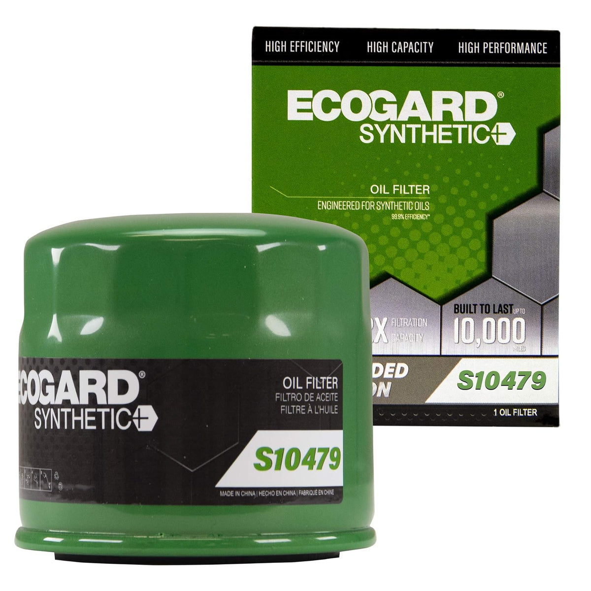 EcoGard Filtro de Aceite de Motor para Aceite Sintético S10479 para Hyundai Sonata/Elantra/Accent 1989-2020