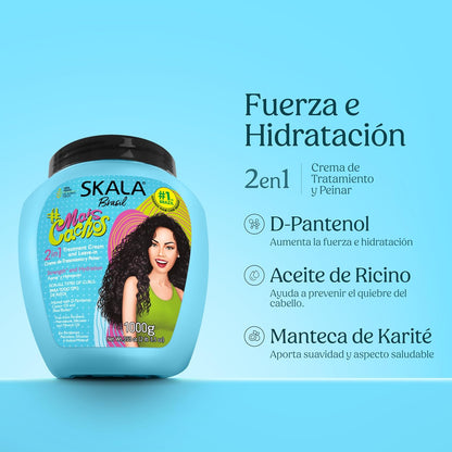 SKALA Mais Cachos Crema de Tratamiento 2 en 1 para Rizos 3ABC 1 kg