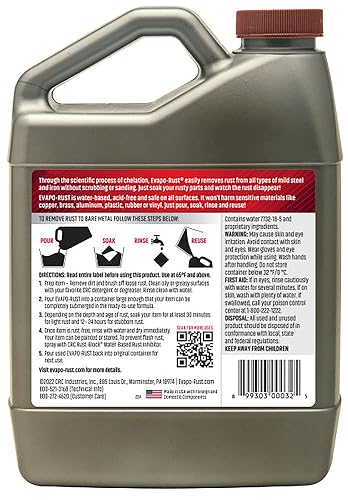 Evapo-Rust ER004 Super Safe Rust Remover - 32oz. | 32 oz, súper seguro, sin ácidos, no tóxico, biodegradable
