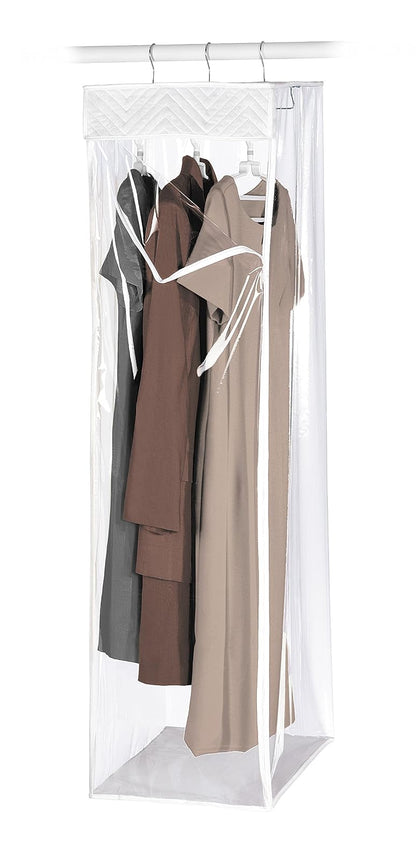 Whitmor Supreme - Bolsa para Colgar Ropa, Transparente, Bolso de Trajes Colgantes, Transparente, Una Talla, 1