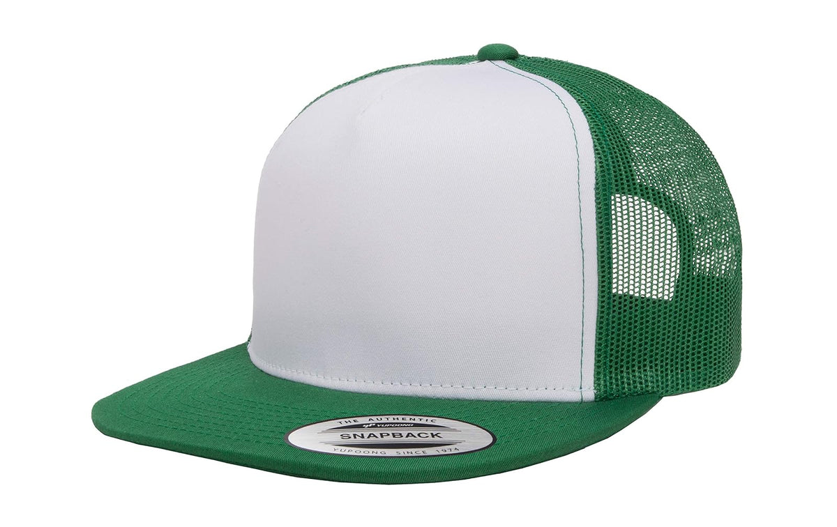 Yupoong Yp Classics Classic Trucker Cap - White Front Gorro/Sombrero Hombre - Talla Única - Kelly - White - Kelly
