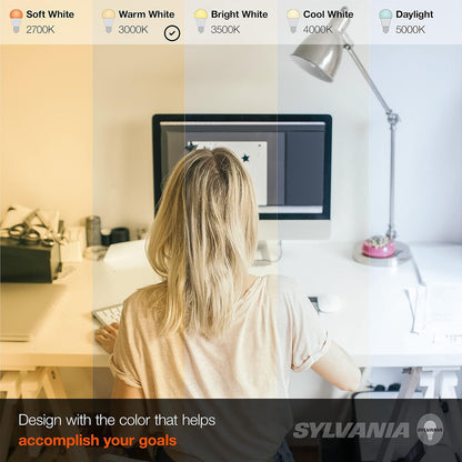 SYLVANIA - foco LED de inundación, equivalente a 65 W BR30, eficiente 8 W *, 10 años, regulable, acabado esmerilado, 650 lúmenes, blanco (40337), 2 unidades (paquete de 1)