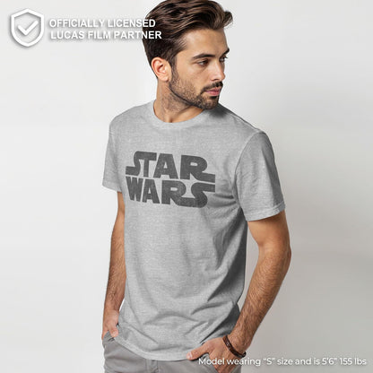 STAR WARS - Playera de Manga Corta con Logotipo más Simple para Hombre