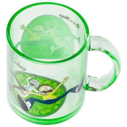 Silver Buffalo Rick and Morty Acid Vat - Taza de café de vidrio de 17 onzas | 0,52 litros