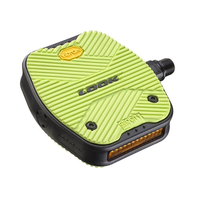 Look Cycle - Geo City Grip Bicycle Pedals - Flat Pedals - Slip-Proof Safety - Innovative Activ Grip Rubber - Premium High-Performance Urban Bike Pedal