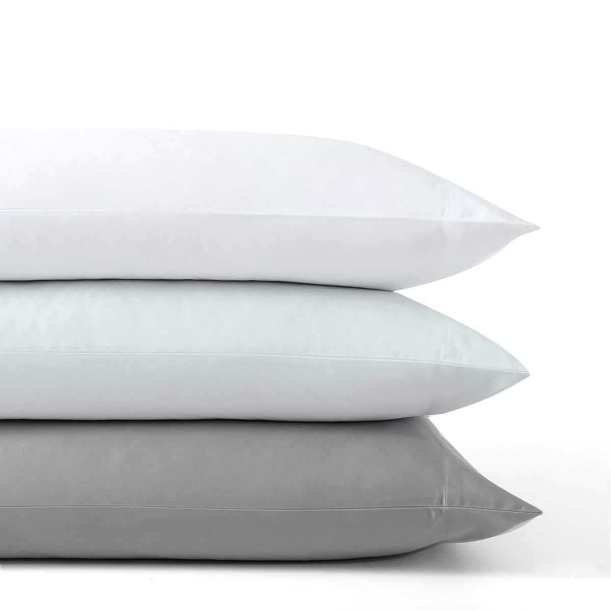 Vera Wang - Juego de sábanas Queen, Ropa de Cama de algodón Satinado de Lujo, 800 Hilos, decoración Suave y Suave para el hogar (Gris Acero, 4 Piezas, Queen)