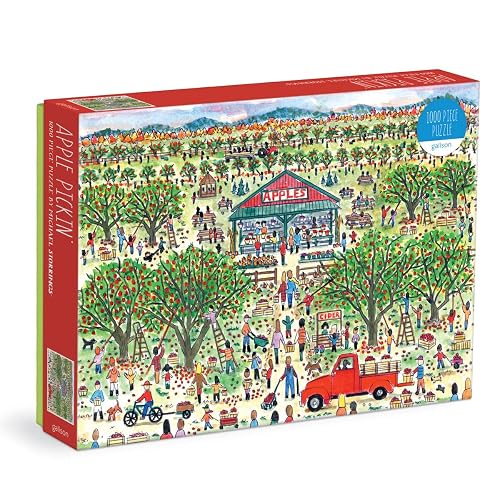 Galison Michael Storrings - Rompecabezas de 1000 Piezas Rompecabezas ilustrado de 27 x 20 Pulgadas, Piezas Gruesas y Resistentes, Actividad Perfecta para climas fríos de otoño