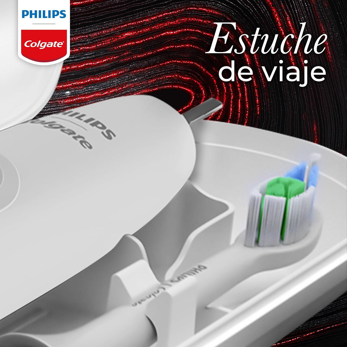 Cepillo de Dientes Eléctrico Philips Colgate SonicPro 40 2 pack | Remueve 600% Más Placa y Mejora de la Salud de las Encías, 62.000 Movimientos por Minuto, 2 Modos de Cepillado