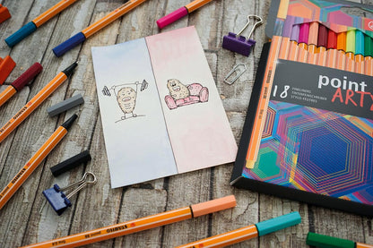 STABILO Fineliner point 88 ARTY - portafolios de 65 colores surtidos